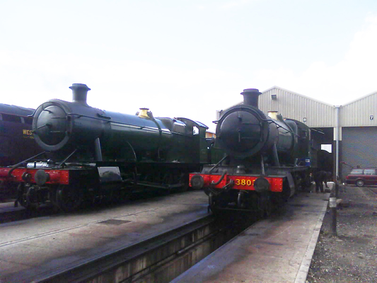 3803 and 2807 at the GWR