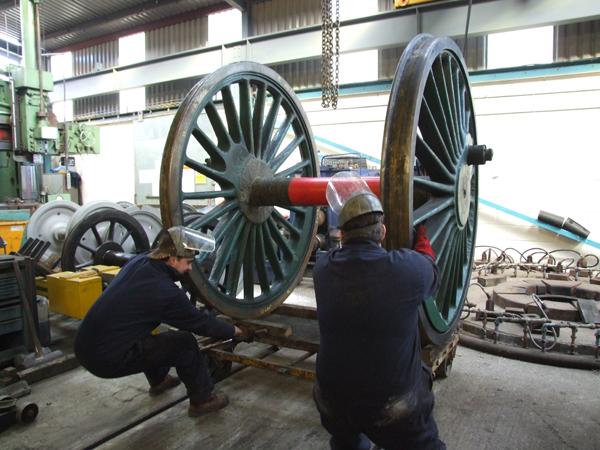 Moving a wheelset