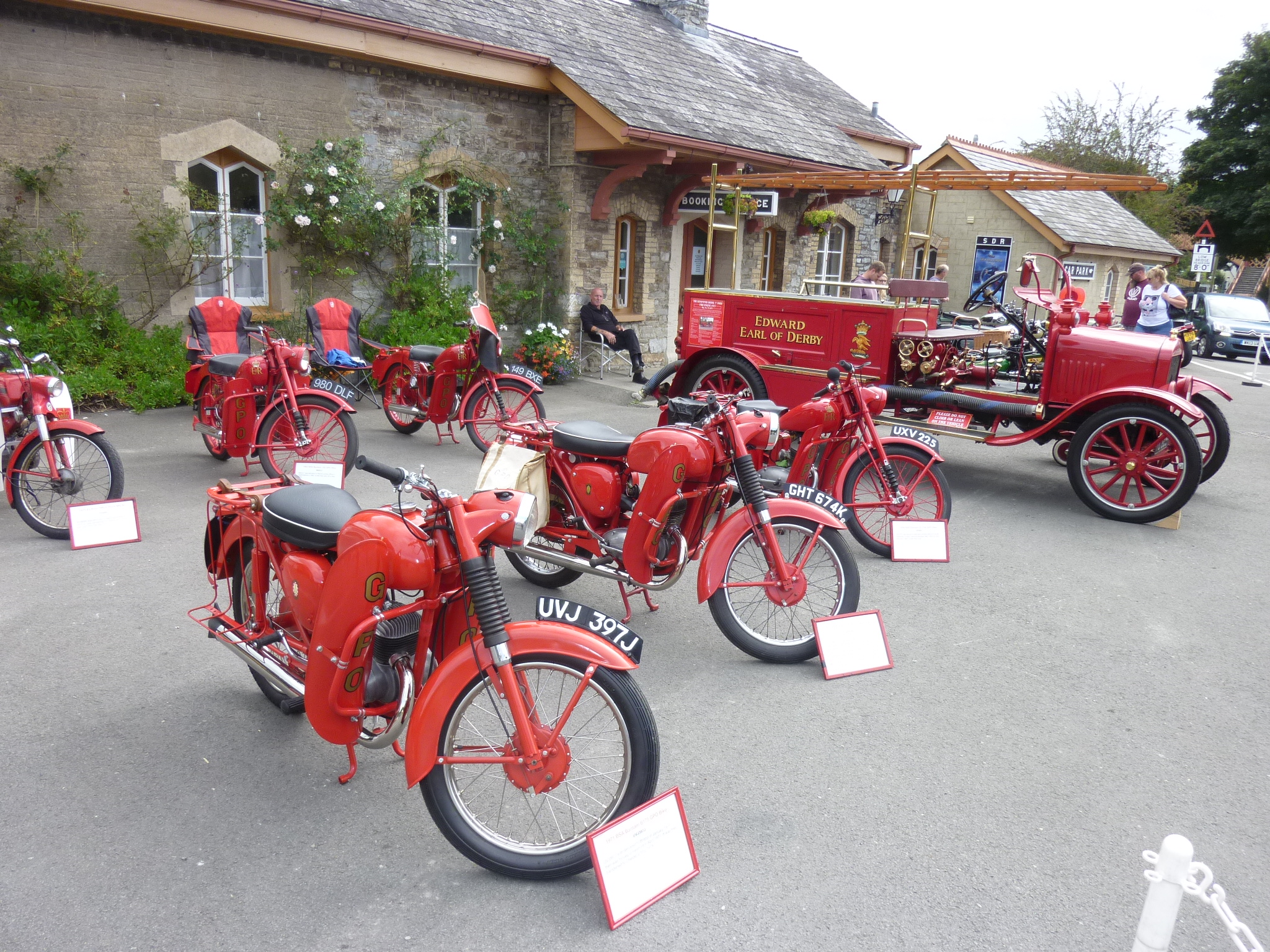 GPO Motorbikes on Station Forecourt